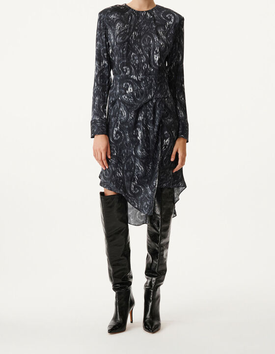 ROBE IMPRIM&Eacute;E &Agrave; &Eacute;PAULETTES